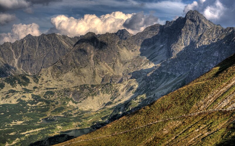 Rocky Mountain Range — Gray, Dramatic