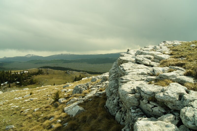 Rocky Mountain Ridge — Gray, Overcast
