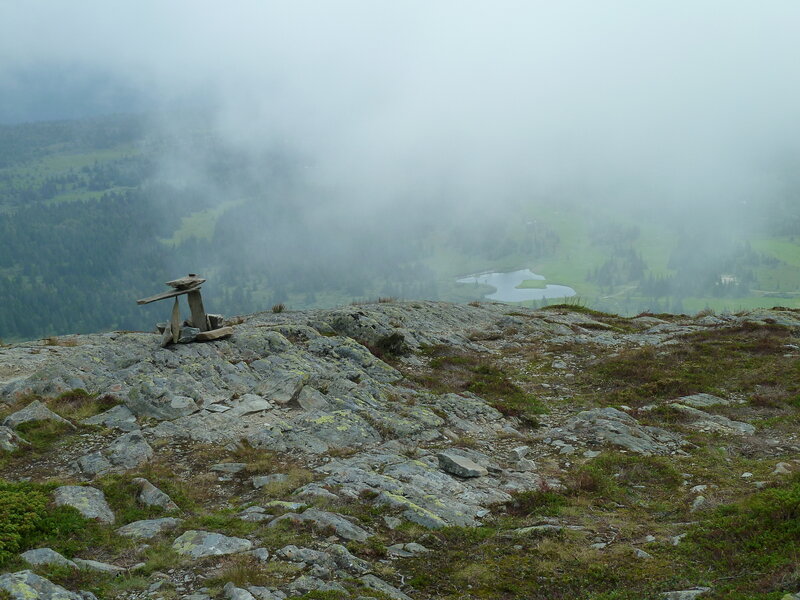 Rocky Mountain Summit — Gray, Misty