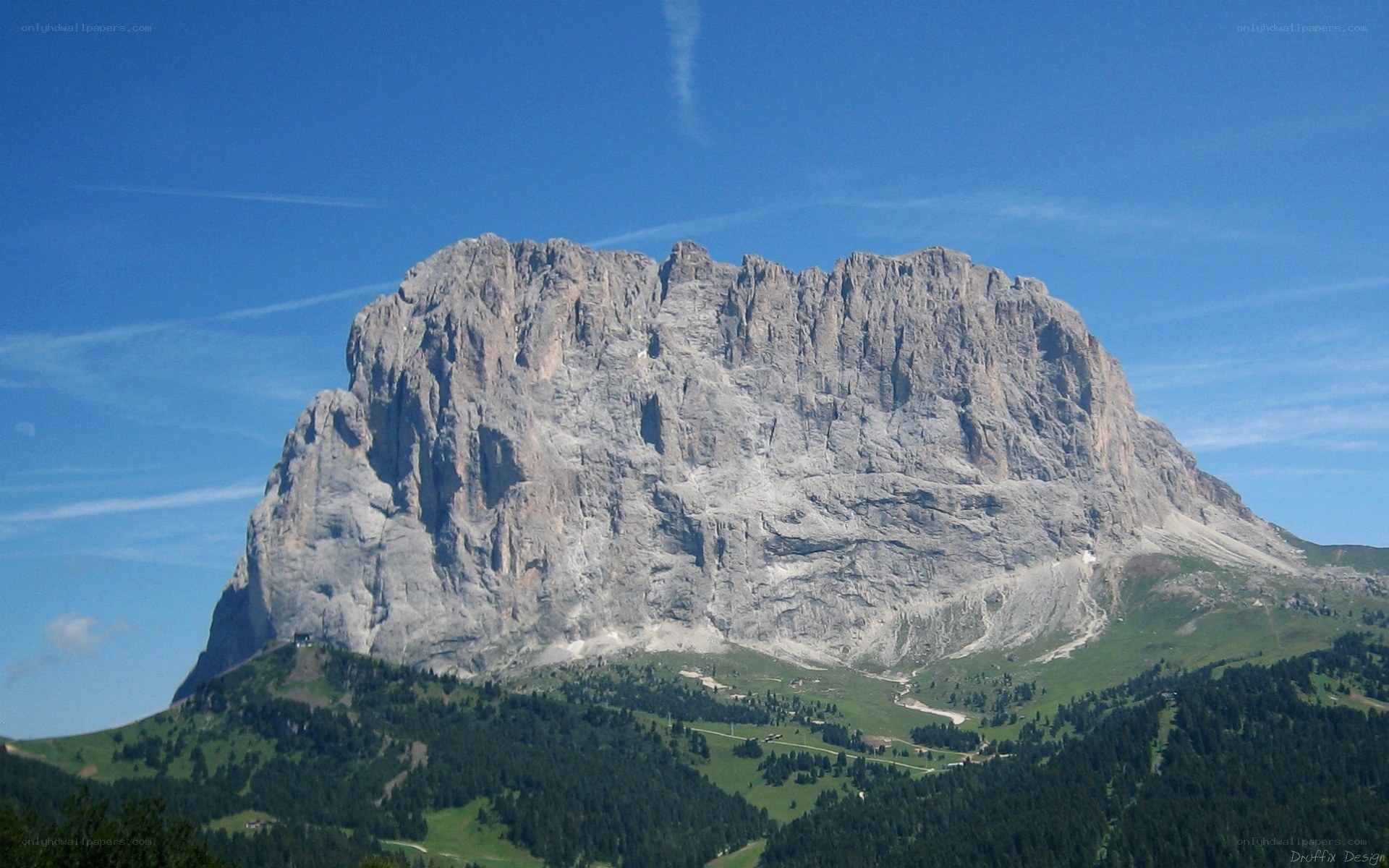 Rocky mountain under blue sky