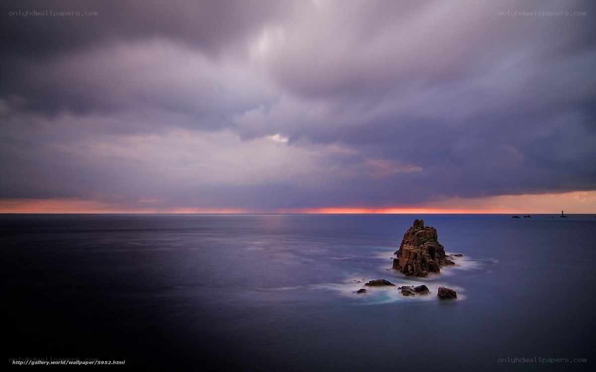 Rocky outcrop at sunset