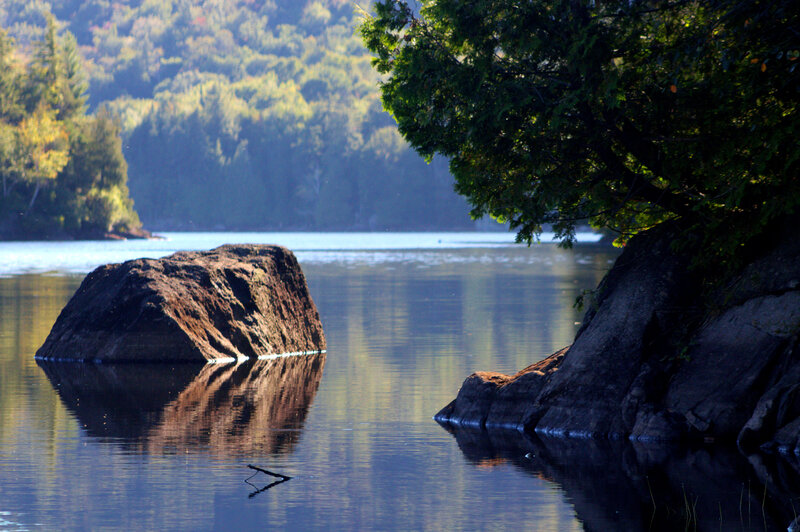Rocky Outcrop in Lake