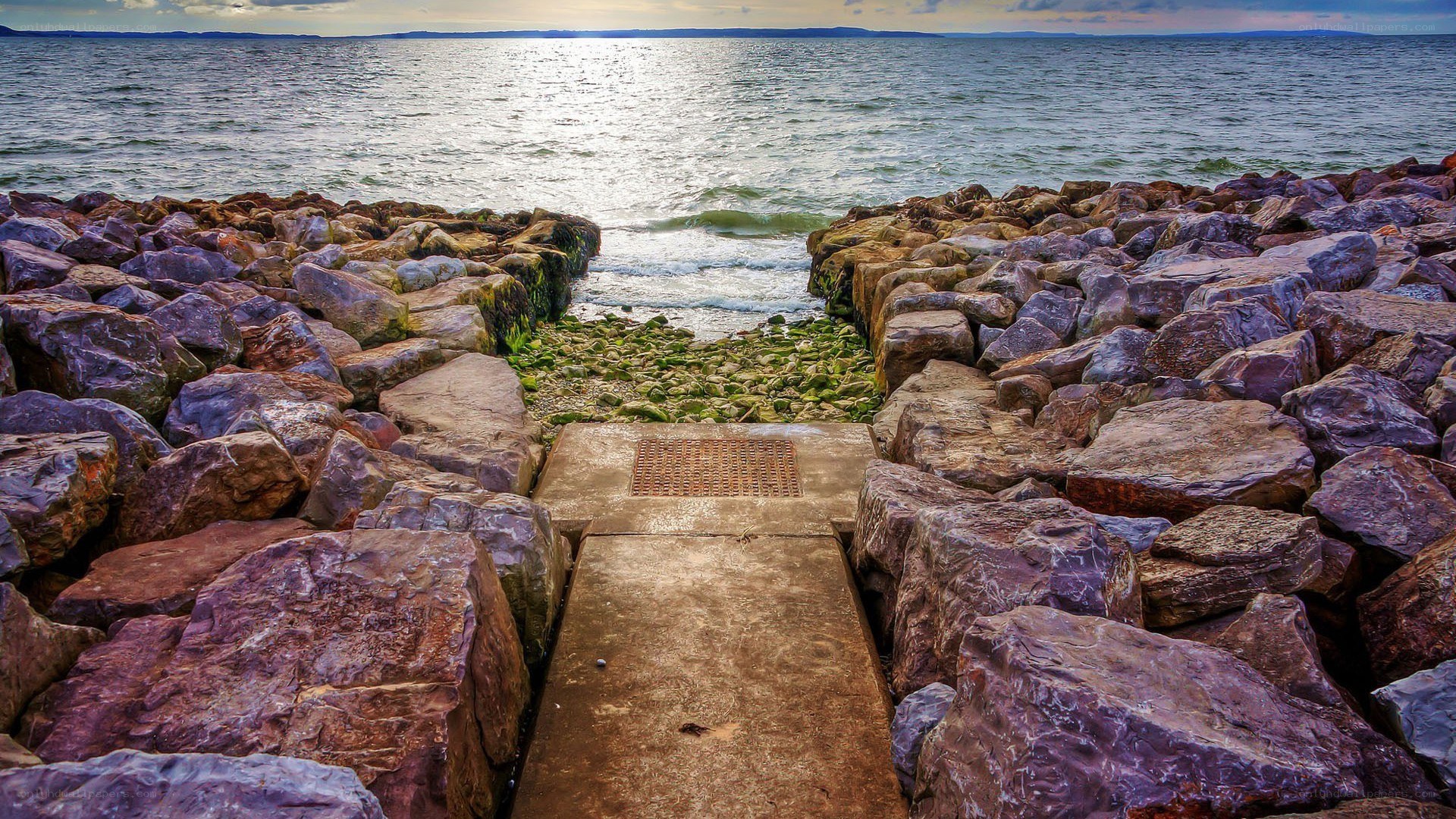 Rocky path to the sea