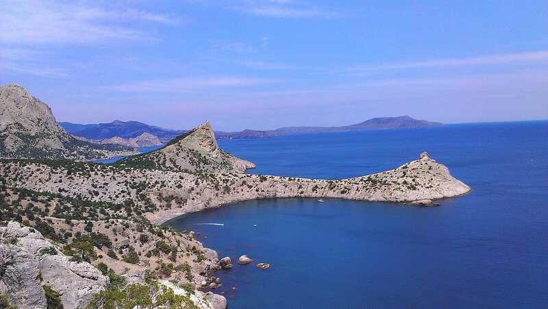 Rocky Peninsula in Sea