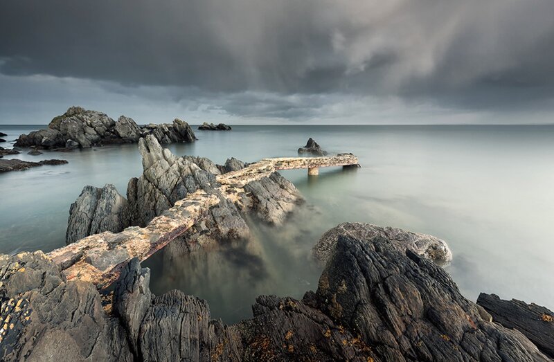 Rocky Pier at Coast