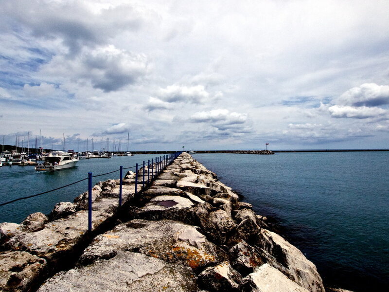 Rocky Pier in Harbor