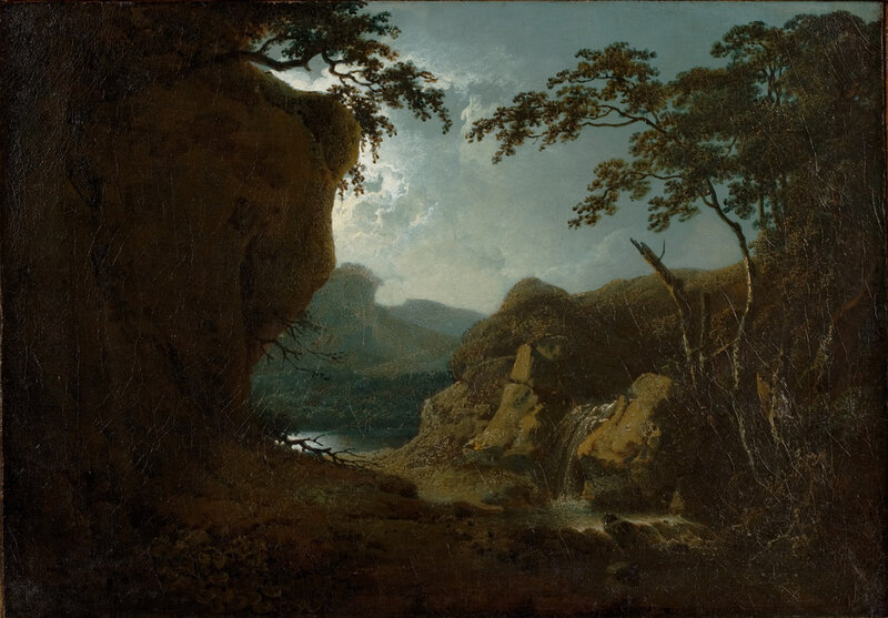 Rocky River Landscape — Brown