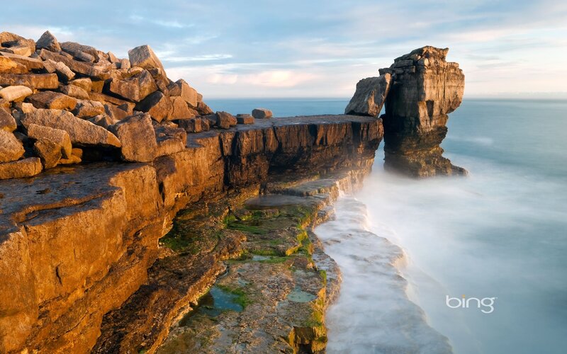 Rocky Sea Cliff — Blue