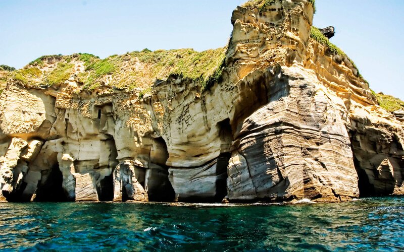 Rocky Sea Cliffs — Blue, Serene