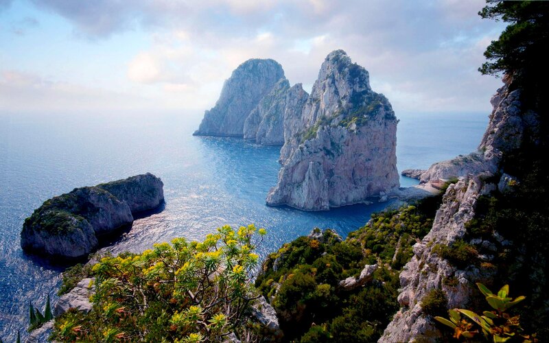 Rocky Sea Stacks — Blue
