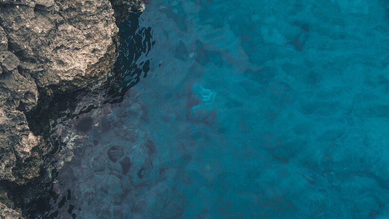 Rocky Shore and Clear Water