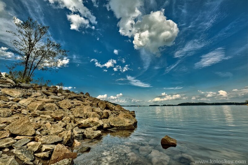 Rocky Shore by Lake
