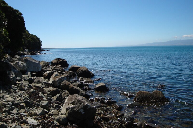 Rocky shore by the sea