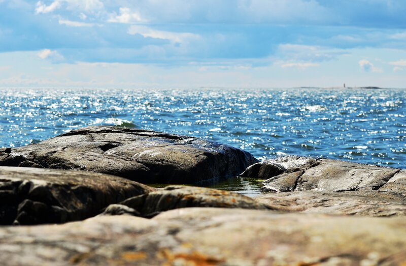 Rocky shore by the sea