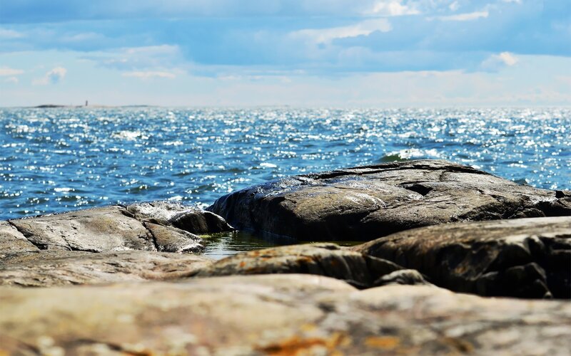 Rocky shore by the sea