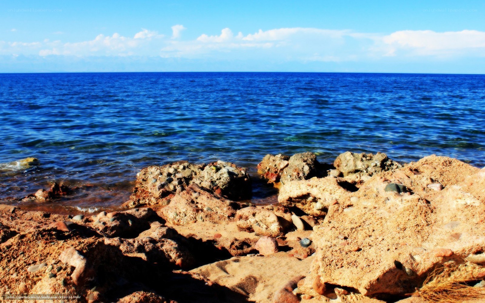 Rocky shore by the sea