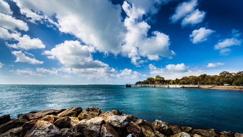 Rocky Shoreline at Bay