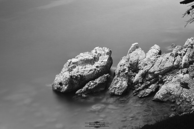 Rocky Shoreline — Black