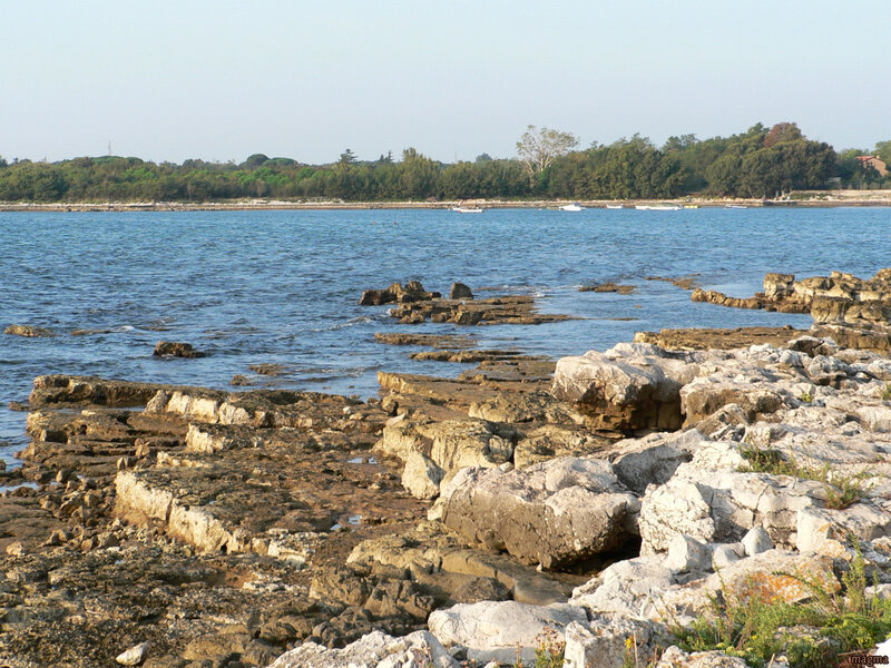 rocky shoreline by the sea