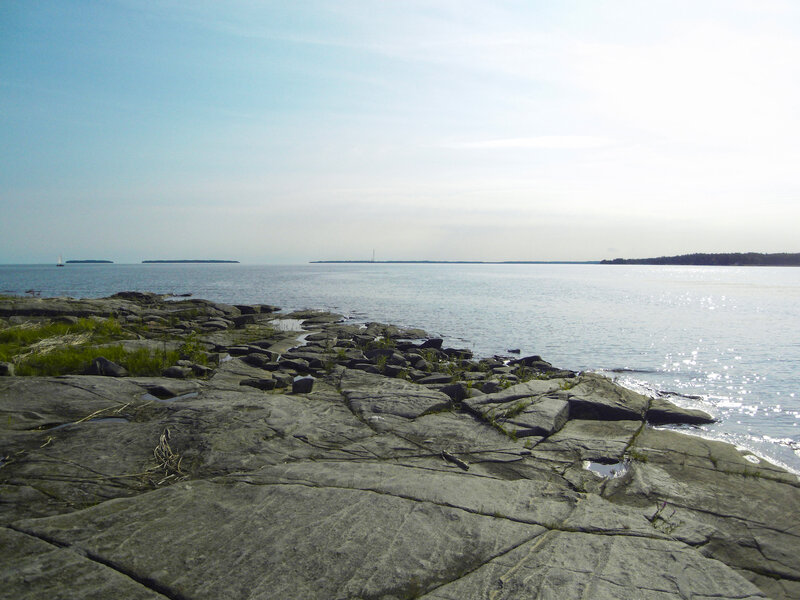 Rocky Shoreline — Gray