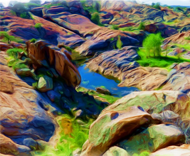 Rocky Stream Landscape