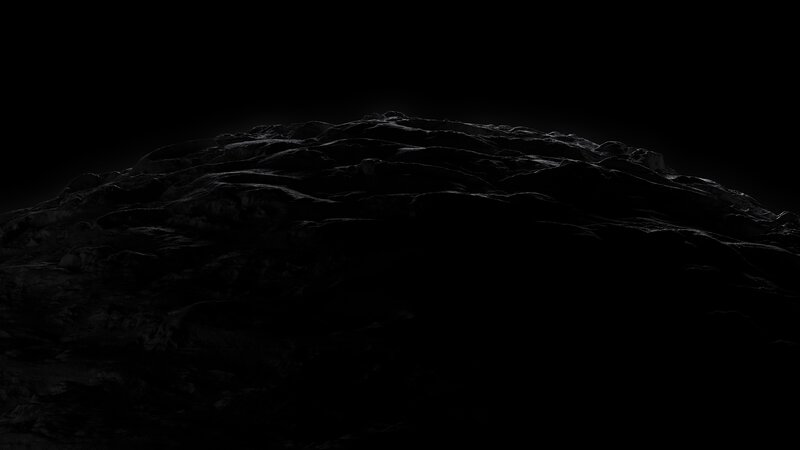 Rocky Terrain in Darkness