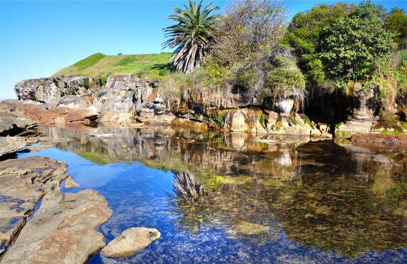 Rocky Tide Pool — Blue, Serene, Afternoon