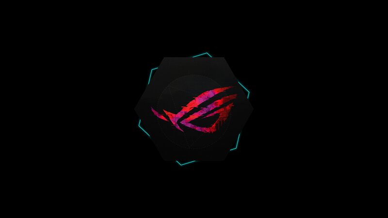 ROG Logo on Black — Dark, Futuristic