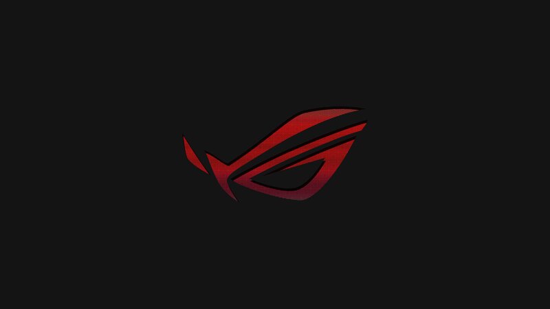 ROG Logo on Black — Minimalist