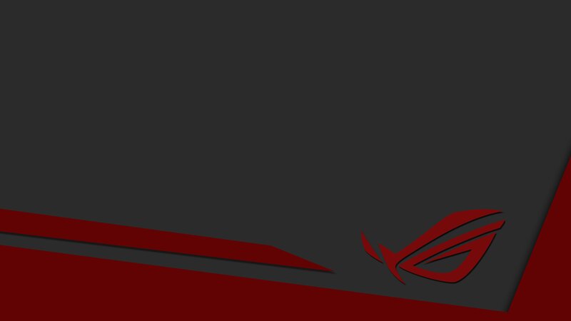 ROG Logo on Dark Background — Black, Minimalist