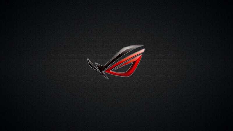 ROG Logo on Dark Background — Black