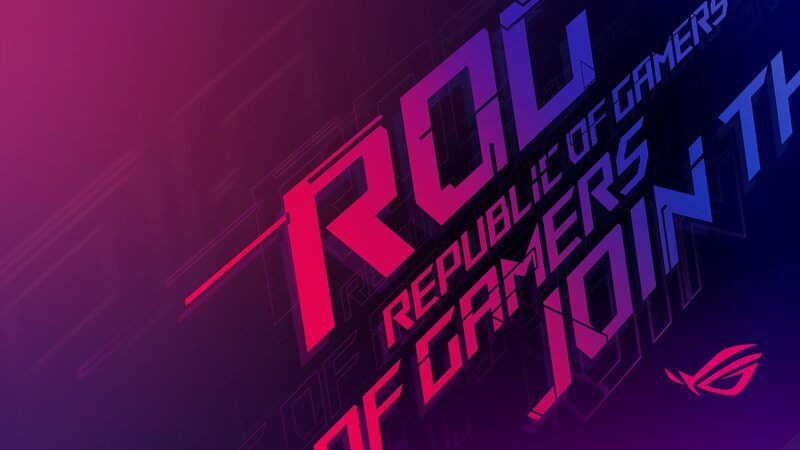 ROG Logo on Gradient