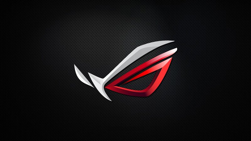 ROG Logo on Textured Background — Black, Modern