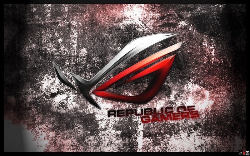 ROG Logo on Textured Background