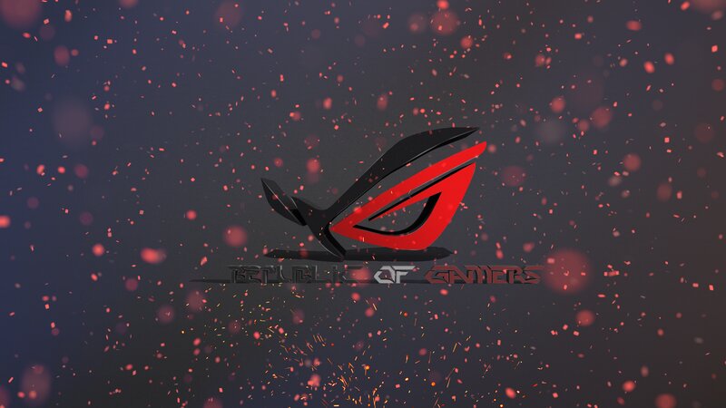 ROG Logo with Sparks