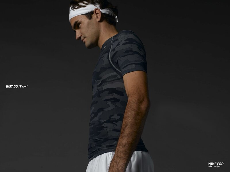 Roger Federer in Nike Pro