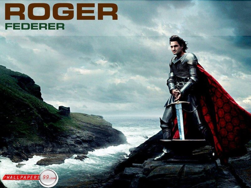 Roger Federer knight wallpaper