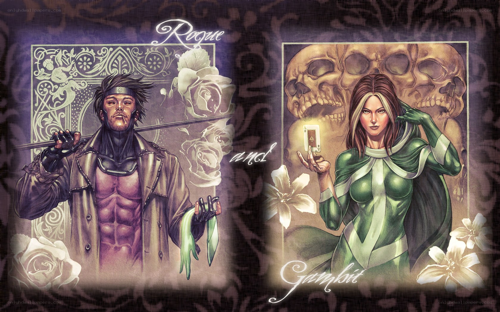 Rogue and Gambit characters