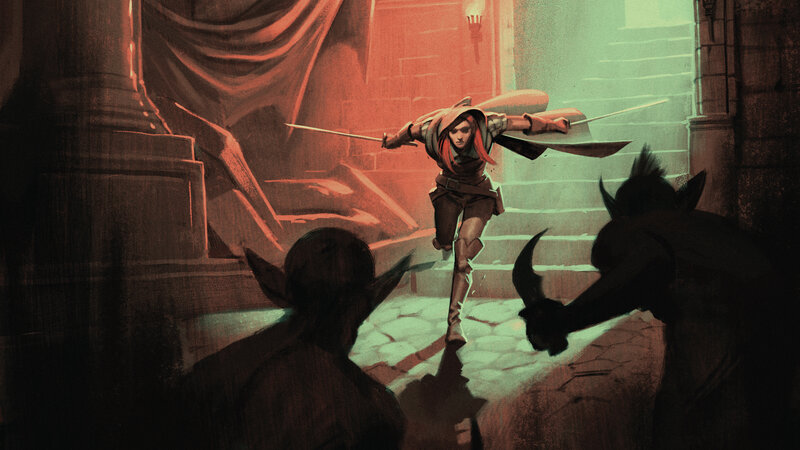 Rogue Character in Combat