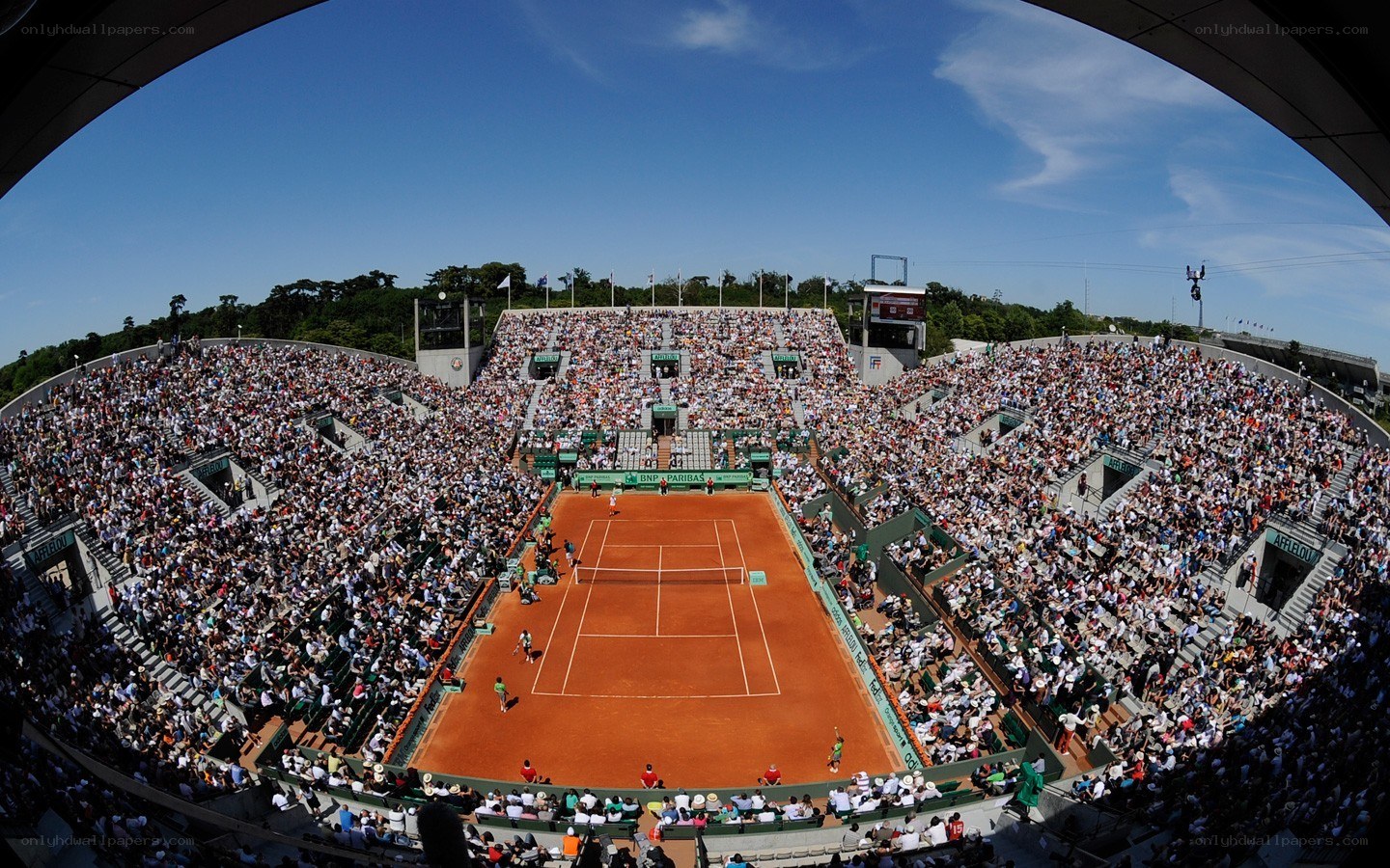 Roland Garros stadium view