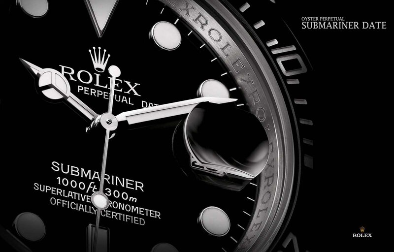 Rolex Submariner watch face
