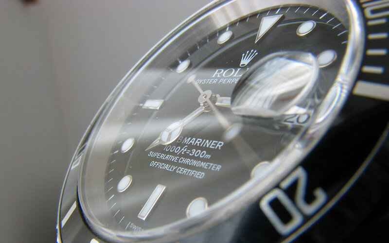 Rolex Submariner watch face