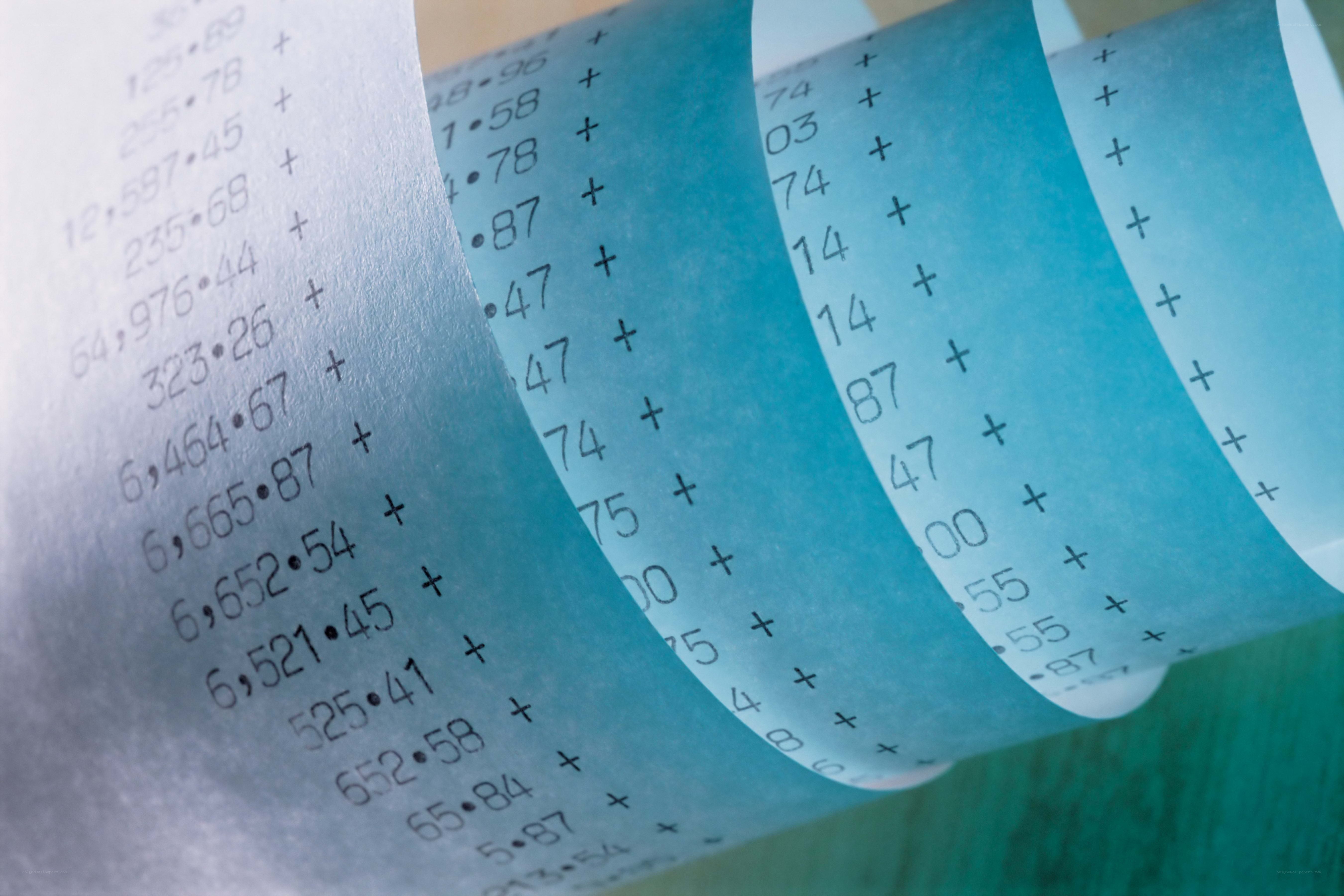 Roll of numerical data tape