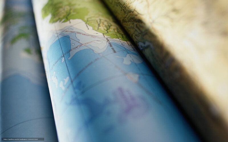 rolled maps close-up