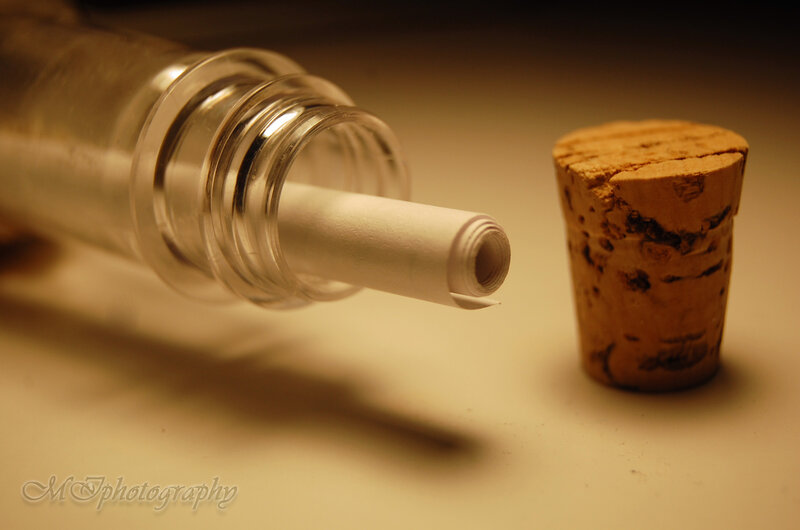 Rolled Paper in Bottle