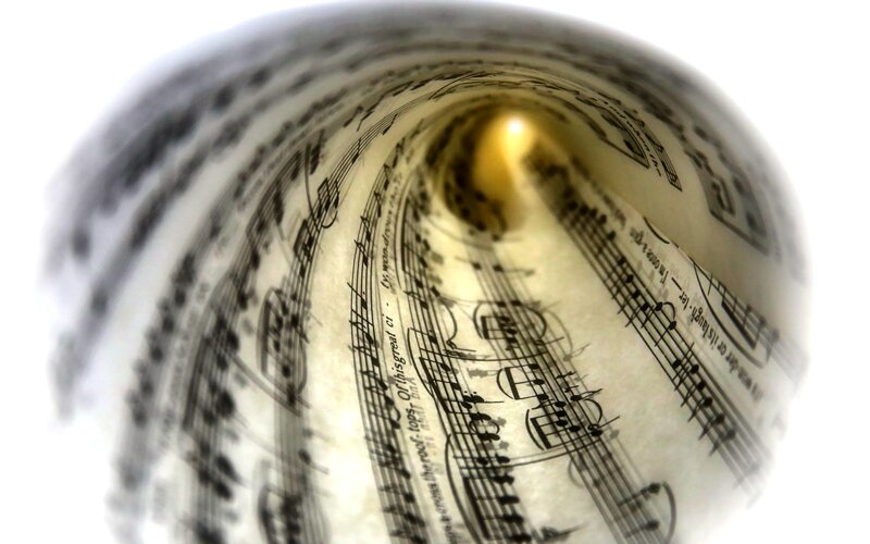 Rolled Sheet of Music