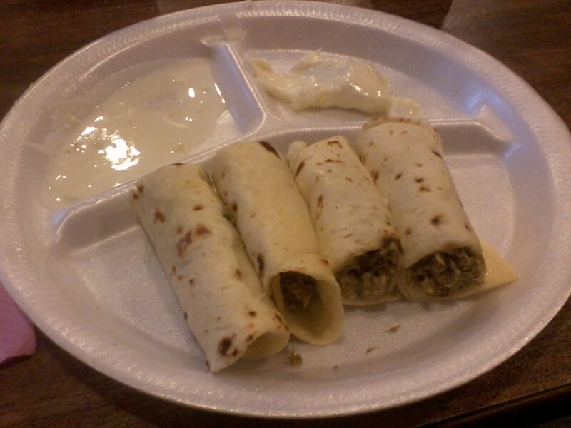 Rolled Tortillas on Plate