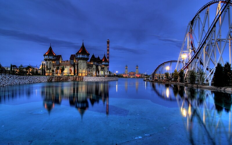 Roller Coaster and Castle