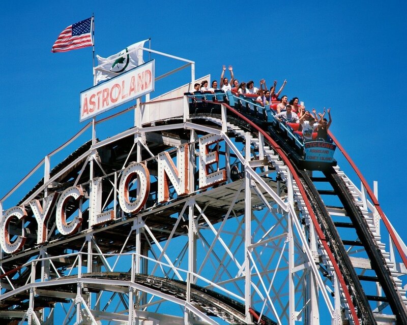 Roller Coaster Ride — Blue