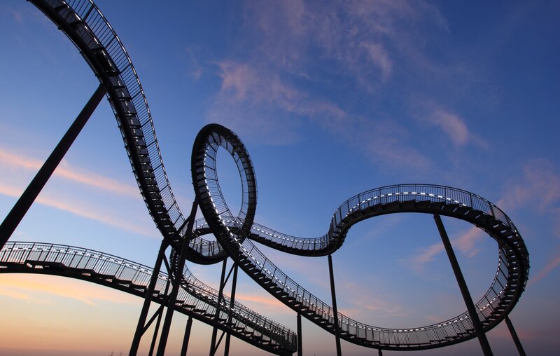 Roller Coaster Structure — Blue